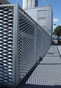 Modern Aluminum Mesh Curtain Wall 70in+ Width Powder Coated Anti-Corrosion Exterior <b>Room</b> <b>Divider</b> - Product Image 2