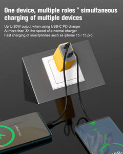 <span class=keywords><strong>Chargeur</strong></span> rapide TKT PD 20W, adaptateur secteur USB-C, prise pliable de type C, cube pour <span class=keywords><strong>iPhone</strong></span> 17, <span class=keywords><strong>chargeur</strong></span> <span class=keywords><strong>en</strong></span> vente sur TikTok - Product Image 6