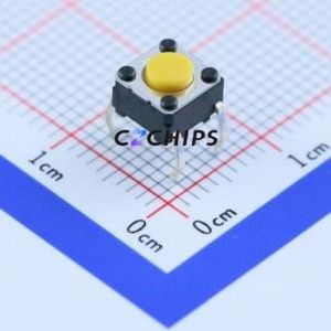 B3F-1002 Tactile Switch Through hole Component (THT)-4P,6x6mm Switch Single Pole Single Throw Round Button Through Hole 6mm - Product Image 1