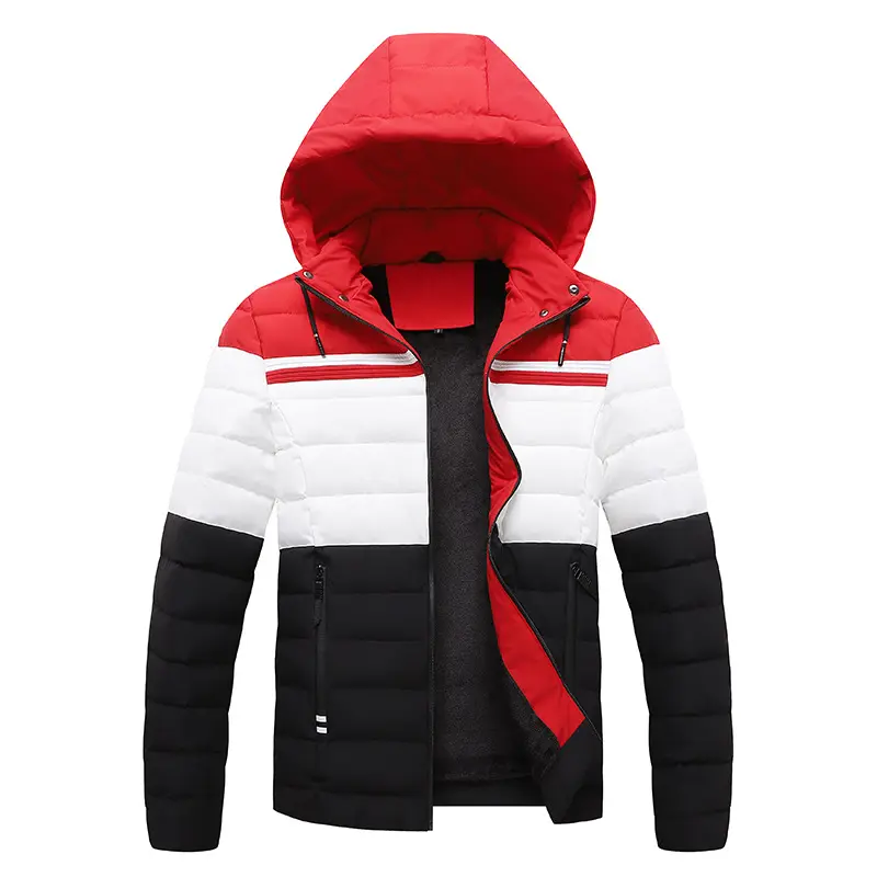 2024 sıcak satış kalınlaşmış kadife erkek giyim kış ürün pamuk moda ceket hoddie iş kirpi ceketler mens için