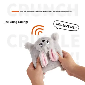 Nouveau jouet sonore <span class=keywords><strong>pour</strong></span> <span class=keywords><strong>chien</strong></span> FOFOS Two Lucky Foxes en polyester, interactif, anti-ennui, qui couine, <span class=keywords><strong>pour</strong></span> chiots - Product Image 4