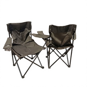 Chaise longue pliante d'extérieur légère, durable et portable avec porte-gobelet pour pique-nique, barbecue, camping, parc, salle de sport - Product Image 3