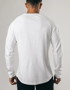 Camiseta Vintage Heavy Henley de manga larga, Camiseta deportiva de Color sólido, Camiseta básica de Fitness, camiseta fina elástica de algodón puro con cuello en V - Product Image 3