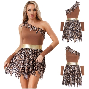 Costumes de cosplay pour femmes adultes, robe de fille des cavernes préhistorique et manches longues pour jeux de rôle, fêtes à thème, événements cosplay, tenue personnalisée - Product Image 1