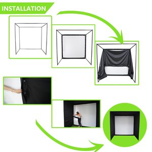 Recinto de simulador de golf casero Pantalla 4K interior para lugares de entretenimiento comercial - Product Image 3