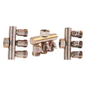 Collecteur d'<span class=keywords><strong>eau</strong></span> en laiton haute pression usiné CNC de précision Yod, 3 voies, 3/4 pouce NPT, sans plomb, connecteur DZR pour <span class=keywords><strong>tuyau</strong></span> de jardin - Product Image 4