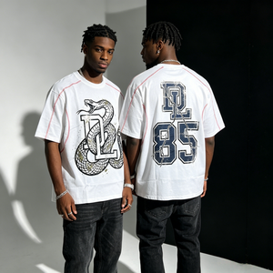 T-shirt Homme Oversize 100% Coton Lourd OEM, Impression DTG Logo, Effet Délavé Acide, Vintage 220gsm, T-shirts Personnalisés - Product Image 1