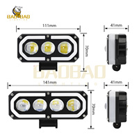 BB2767 Mini systèmes d'éclairage de conduite blanc jaune Flash RGB Led projecteur antibrouillard lampe phare ampoule pour vélo moto Moto