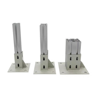 แผ่นฐานอะลูมิเนียมโปรไฟล์ หนา 5 มม. ชุบอโนไดซ์ 6063 สำหรับงานอุตสาหกรรม ขายึดติดผนัง - Product Image 2