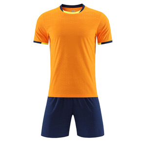 เสื้อสเวตเตอร์ฟุตบอลของผู้ชายเสื้อยืดแขนสั้นผ้าโพลีเอสเตอร์ระบายอากาศพิมพ์โลโก้เสื้อเปล่าชุดออกแบบได้ตามต้องการ - Product Image 1