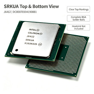 Nouveau processeur original pour Celeron J6412 DC8070304190881 SRKUA <span class=keywords><strong>FCBGA1493</strong></span> Tray CPU 10W faible consommation, technologie de virtualisation 64 bits, 4 cœurs - Product Image 2