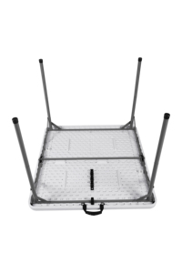 Mesa plegable de plástico cuadrada de 88cm para eventos Fuerte y útil Hotel plegable cuadrado plegable en media Mesa - Product Image 6