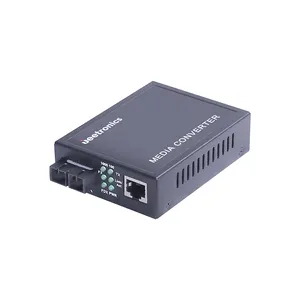 1x10/100Base-TX a 1x 100Base-FX (1310nm MMF 2km Dual SC) convertitore multimediale in fibra Ethernet veloce non gestito