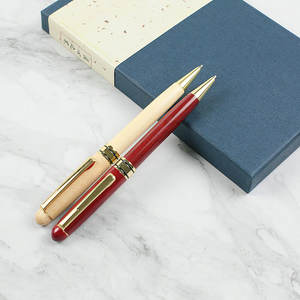 Stylo en bambou personnalisé avec logo d'usine, emballage d'hôtel, stylo de luxe écologique, papeterie, ensemble de stylos en bois - Product Image 2