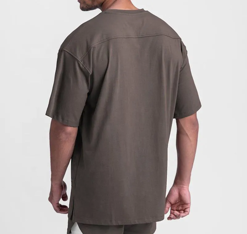 Street Wear Casual Gym Wear Custom Digital Print O Neck Short Sleeves Oversize T-shirt Coton Plus Size Men's Clothing