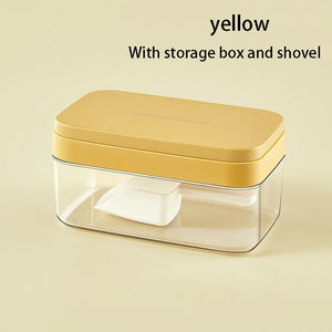 Moule à Glaçons Portable <span class=keywords><strong>avec</strong></span> <span class=keywords><strong>Couvercle</strong></span> Récipient <span class=keywords><strong>Bac</strong></span> pour Congélateur Faire de la Glace pour Boissons Froides Été - Product Image 6