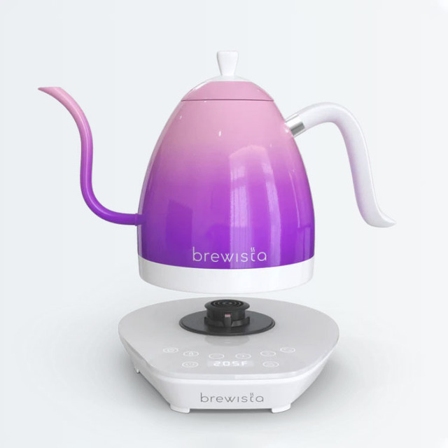 Brewista 600ml candy purple gooseneck temperature controlling pour over  electric kettle