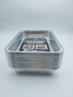 Barquettes en aluminium 315x215x50mm, lot de 20, offre spéciale, emballage rétractable pour la vente au détail, avec impression personnalisée, brochure, autocollant, étiquette
