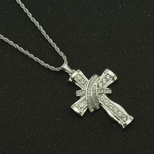 2026 New Trendy Simple Gold Silver Plated <b>Cross</b> Pendant Necklace Hiphop Personalization Alloy Men's Necklaces Wholesale Jewelry - Product Image 3