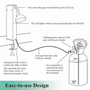 Enfriador de Copas de Vino de CO2 de Acero Inoxidable para Mostrador Comercial, Enfriador Instantáneo de Bebidas para Restaurantes, Popular Enfriador Instantáneo Comercial - Product Image 6