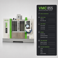 Centro de Mecanizado Vertical de 5 Ejes VMC855, Fresadora de Metal con Precisión de 0.005mm, BT40 GSK, para Fabricación de Moldes, Aeroespacial y Trabajo Pesado