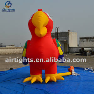 Açık ekran şişme hayvan renkli büyük şişme papağan balon - Product Image 6