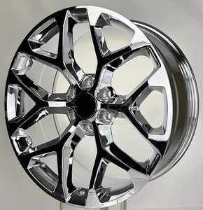 Nueva Llanta Forjada JUWA de 22 Pulgadas con Diseño de Copo de Nieve Cromado, 22x9, Patrón de Pernos 6x139.7/6x5.5, Compatible con Silverado, Suburban, Tahoe, Sierra, Yukon, Escalade - Product Image 4