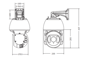 37x400W siêu sao tốc độ cao độ nét cao Mạng Máy ảnh không thấm nước IP66 CCTV siêu <span class=keywords><strong>IR</strong></span> tốc độ xe phát hiện PTZ máy ảnh - Product Image 4