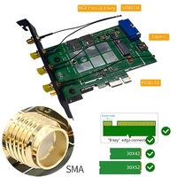 Carte réseau de données CPE PCI-E X1 4g/5G pour ordinateur de bureau M.2 NGFF B Key PCIE 1X/USB3.0/USB2.0 Cartes réseau sans fil Mini Pci-e vers Usb 3.0