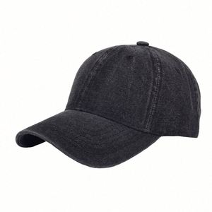 Wholesale Factory OEM 6 Panel Unstructured <b>Plain</b> Custom Jean Hat Washed Denim Baseball <b>Caps</b> - Product Image 4