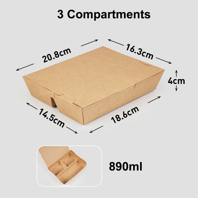 890ml-3 compartimentos