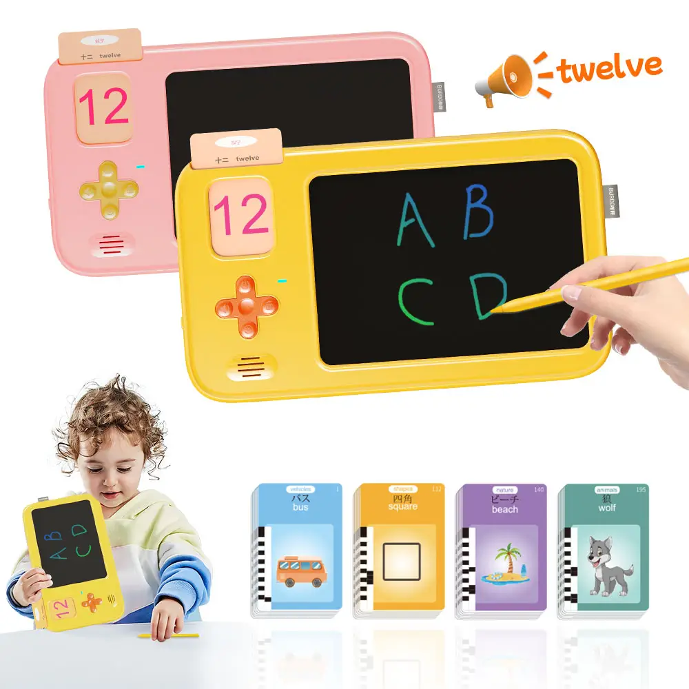 Atacado falante flash card reader aprendizagem brinquedo brinquedos educativos para crianças aprendendo brinquedos de desenho