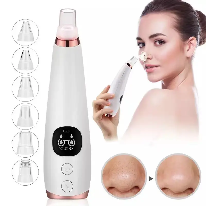 Top Selling Strong Acne Suction Mini Facial Black Dots Point Pore Cleaner Blackhead Remover Vacuum