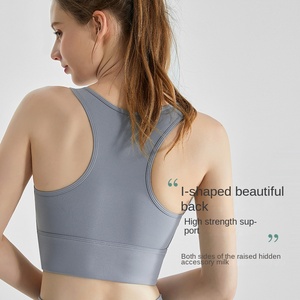 Nuovo Completo Yoga <span class=keywords><strong>Wyman</strong></span> per Donna, Abbigliamento Professionale Traspirante con Gilet Antiurto, Vita Alta Aderente Senza Linee Visibili - Product Image 2