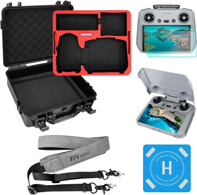 Fashionable Mini 4 Pro Bundle-5-IN-1 Kit Hard Case Security Lock Hole Drone Accessories for DJI Mini4 Pro