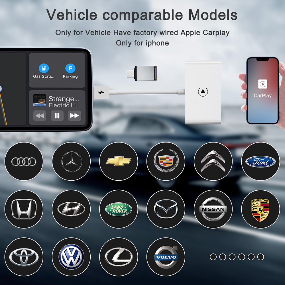 Adaptateur USB CarPlay/Android Auto Sans Fil Autonano - Plug & Play Pour Voitures 2016+ (iPhone/Android)