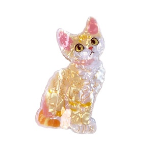 Nouvelles pinces à cheveux en PVC sur le thème du chat, design mignon de dessin animé Garfield et <span class=keywords><strong>persan</strong></span>, pinces requin pour chignon, accessoire pour cheveux pour femmes et filles - Product Image 5