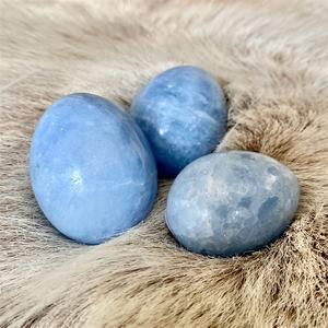 Vente Flash Transfrontalière : Ornement en Pierre d'Œuf de Célestine Naturelle, Pierre Semi-Précieuse Polie et Sculptée, Idéal pour Noël - Product Image 6