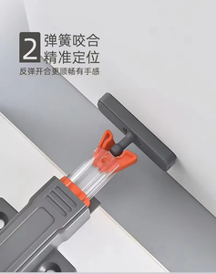 Système de porte à ouverture par pression robuste avec dispositif de rebond dissimulé, ouverture à une touche pour armoires de cuisine, idéal pour appartements et salons. - Product Image 4