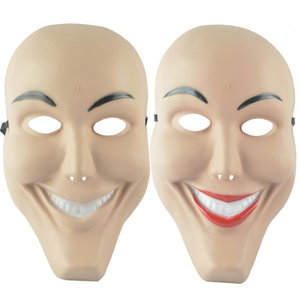Masque de gros pour amoureux des visages souriants, inspiré des films et séries d'<span class=keywords><strong>horreur</strong></span> d'Halloween, avec motif de plan de décontamination humaine - Product Image 1