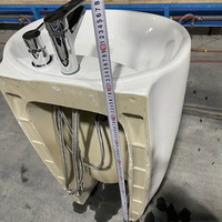 Robinet à trou unique pour évier d'ablution tout-en-un, spécialement conçu pour les rituels musulmans Wudu, salle de bain avec égouttoir urinoir