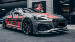 Yaochi Audi <span class=keywords><strong>RS5</strong></span> B9.5 วินด์ไนฟ์ ลิปหน้าคาร์บอนไฟเบอร์ กันชนพร้อมช่องระบายไอเสีย แบบติดตั้งง่าย สภาพใหม่ ใช้ได้กับรถทั่วไป รับประกัน 1 ปี - Product Image 3