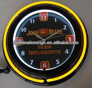 カスタマイズ可能なナイトライト付き発光壁掛け時計、屋内装飾ブランドショーケースLEDネオン時計、家庭、ショッピングモール、会社用 - Product Image 6