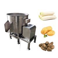 Automatische productielijn voor gepelde aardappelen & fruit met was-, schil-, snij- en vacuümverpakkingsfunctie voor zoete aardappel en wortelgroenten