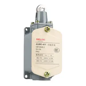 DELIXI LXK1-411 Seri 5A AC 380V DC 220V Limit Switch dengan Debu Koneksi Langsung Pressure Plunger