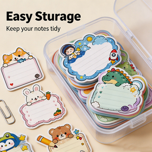 Cute Irregular Cartoon Animal Sticky Notes Custom Logo Memo <b>Pad</b> for School Office - Product Image 6