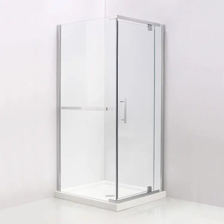 Cabine de chuveiro de vidro completa portátil equipamentos de banheiro 2 Banheiros de chuveiro de dois lados