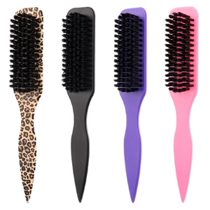 Spazzola per <span class=keywords><strong>Barba</strong></span> con Stampa Leopardata, Spazzola per Collo da Barbiere per Rifiniture Facciali, Spazzola Lunga per <span class=keywords><strong>Barba</strong></span> da Uomo per lo Styling della Pomata - Product Image 1