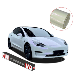 Sản phẩm mới đến không khí miễn phí bong bóng xe cơ thể bảo vệ bóng trắng để Vàng Tắc Kè Hoa vinyl phim Sticker xe bọc vinyl phim - Product Image 1