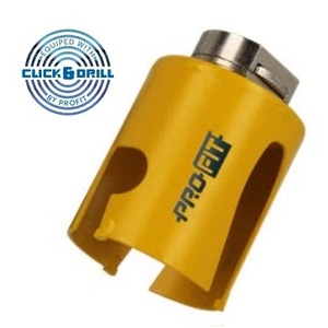 Sega a Tazza Multiuso da 57 mm per Plastica, Intonaco, Legno, Cartongesso, Tubi e Applicazioni in Acciaio Inossidabile - Product Image 1